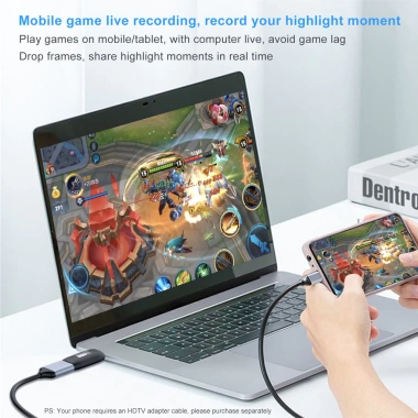 ZoeRax Thẻ Ghi Video HD-MI Đầu vào 4K Đầu ra 1.080p USB 2.0 Ghi Âm Thanh DSLR, Cam Hành Động, Game và Stream 5