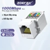 ZoeRax Tool-Less RJ45 Keystone Jack Cat6/Cat5e - Không Đục Lỗ, Dễ Lắp, Bộ Ghép Nối Mô-đun UTP LAN, Giá 60,499₫