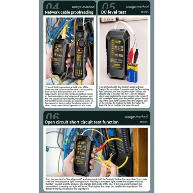 ZoeRax Wire Tester RJ45 RJ11 Đa chức năng - Tracker Cable Ethernet LAN Cat5/Cat6 kèm tai nghe, giá 439.999₫ 8 ZoeRax Wire Tester RJ45 RJ11 Đa chức năng - Tracker Cable Ethernet LAN Cat5/Cat6 kèm tai nghe, giá 439.999₫ 8