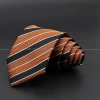 Zonfaz Cà Vạt Nam Cưới Thiết Kế Mới Nâu Sọc Hoa Lụa Cổ Điển - Phụ Kiện Thắt Cổ 4