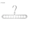 ZTHOME Móc Treo Quần Áo Nhựa Đỏ Đa Năng 9 Lỗ Xoay Ngang Dọc Đậm Dày Sấy Gia Đình 8