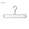 ZTHOME Móc Treo Quần Áo Nhựa Đỏ Đa Năng 9 Lỗ Xoay Ngang Dọc Đậm Dày Sấy Gia Đình 10