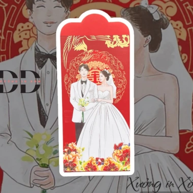 10 Bao Lì Xì Đỏ Hỏi Trao Duyên Bê Tráp - Quà May Mắn Năm Mới Giá 12.000đ
