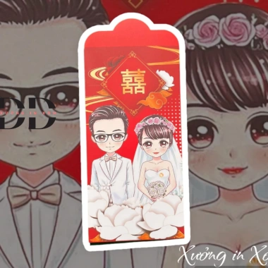 10 Bao Lì Xì Đỏ Hỏi Trao Duyên Bê Tráp - Quà May Mắn Năm Mới Giá 12.000đ