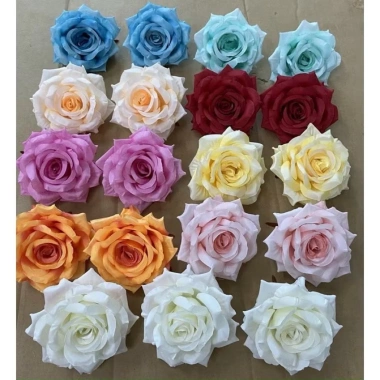10 bông Hồng xoăn 12cm hoa vải giả - Trang trí bàn tiệc, giá ưu đãi 40.000đ 5 10 bông Hồng xoăn 12cm hoa vải giả - Trang trí bàn tiệc, giá ưu đãi 40.000đ 5
