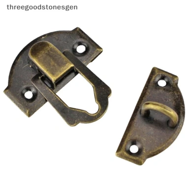 10 Cái Khóa Sắt Vintage 27x30mm cho Hộp Trang Sức và Vali - Threegoodstonesgen 8