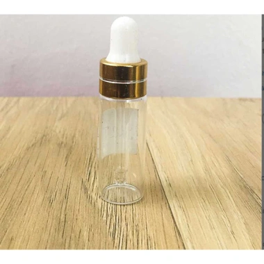 10 chai chiết serum 2-3-5ml màu nâu và trắng, mỏng khoen vàng, bóp trắng - giá chỉ 30.000đ 3