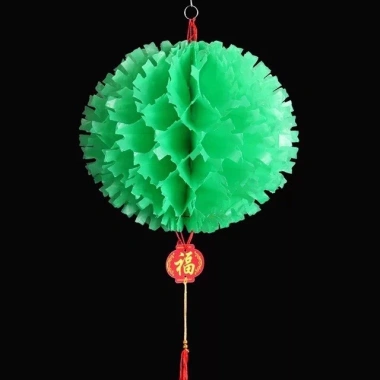 10 Đèn lồng trang trí 5 màu đa kích thước 22-38cm lễ hội Trung Thu Tết giá 39.990