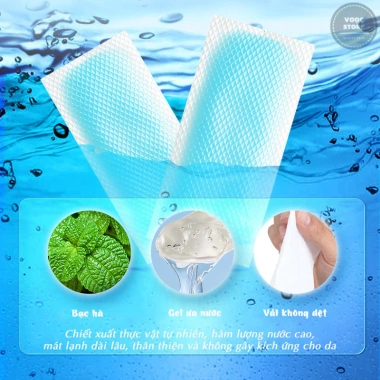 10 Gói 2 Miếng Dán Gel Lạnh Làm Mát Cơ Thể, Chống Say Nắng, Hạ Nhiệt - 35.000₫ 4