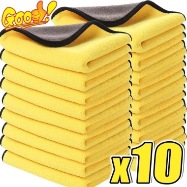10 Khăn Rửa Xe Microfiber Cực Mềm Vệ Sinh, Sấy Khô, Không Trầy Xước - 119.900₫ 10