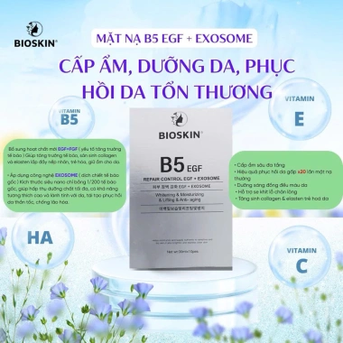 10 Mặt nạ B5 BIOSKIN Hàn Quốc - Dưỡng ẩm sâu, chống lão hoá, hồi da, giảm kích ứng, giá 20.600 VND 10
