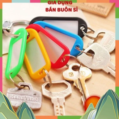 10 Thẻ Ghi Nhớ Gắn Móc Chìa Khóa, Thẻ Treo Đánh Dấu Hành Lý Vali - Tiện Dụng, Giá Chỉ 43.000₫