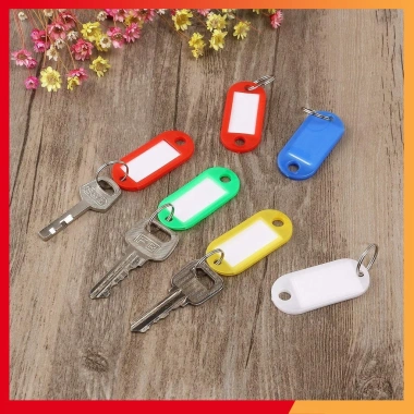 10 Thẻ Ghi Nhớ Gắn Móc Chìa Khóa, Thẻ Treo Đánh Dấu Hành Lý Vali - Tiện Dụng, Giá Chỉ 43.000₫