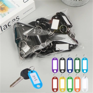 10 thẻ nhãn màu đa dạng cho chuỗi chìa khóa, hành lý, mã QR khách sạn – Giá 21.363₫ 4