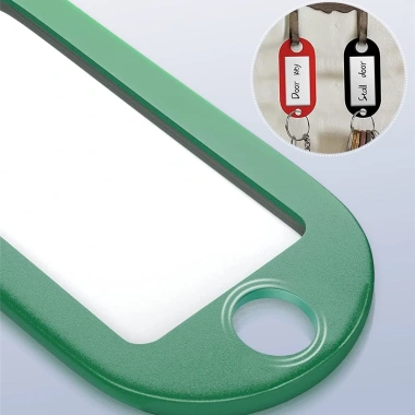 10 thẻ nhãn màu đa dạng cho chuỗi chìa khóa, hành lý, mã QR khách sạn – Giá 21.363₫ 7