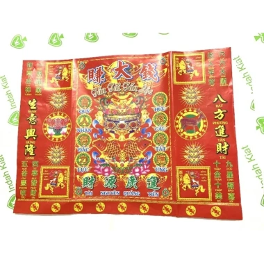 10 tờ Giấy Tấn Tài Tấn Lộc - Bộ cúng lớn Tài địa, Thổ đất, Khai trương, Ông bà Táo - Giá 23.900 VND