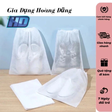 10 Túi Đựng Giày Dép Vải Không Dệt Dây Rút Chống Bụi Bẩn - Giá 12.900₫