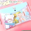 10 Túi khuy hoạt hình A4 khuy bấm, Túi My Clear, đựng tài liệu, chỉ 35.000 VND