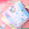 10 Túi khuy hoạt hình A4 khuy bấm, Túi My Clear, đựng tài liệu, chỉ 35.000 VND 2