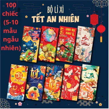 100 Bao Lì Xì Tết 2.026 Mã Du Xuân Giấy Dày C150 - Tặng Túi Bóng Kính, Giá 59,200 VND