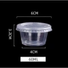 100 hũ chén 60ml nhựa nắp Xanhmart - Đựng sốt, caramen, nước chấm, tương, gia vị 4