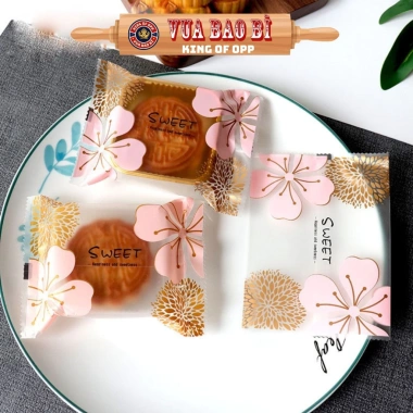 100 túi Đựng Bánh Kẹo Tết 2.026 - Bao Bì Trà Sakura Hàn Nhiệt, Giá Chỉ 22.000đ