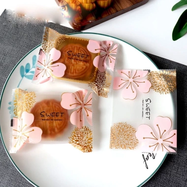 100 túi Đựng Bánh Kẹo Tết 2.026 - Bao Bì Trà Sakura Hàn Nhiệt, Giá Chỉ 22.000đ