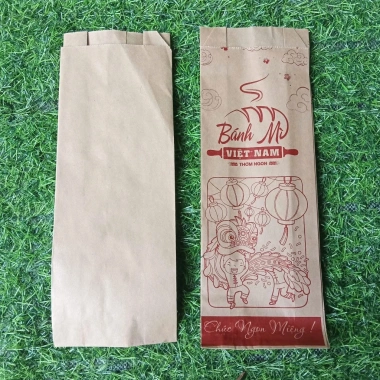 100 túi giấy xi măng dùng 1 lần Đựng bánh mỳ, khoai chiên, cánh gà, giá 34.450đ