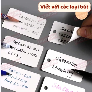 1.000 Thẻ Flashcard & Sổ Khoen Note Học Từ Vựng DecorMe - Giấy Planner Basic Phong Cách Hàn Quốc, Tiện Dụng, Giá 33.900đ 8