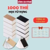 1.000 Thẻ Flashcard & Sổ Khoen Note Học Từ Vựng DecorMe - Giấy Planner Basic Phong Cách Hàn Quốc, Tiện Dụng, Giá 33.900đ 9