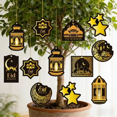 10/8 Chiếc Cây Cảnh Hari Raya Mini Dây Chuyền Ramadan - Trang Trí Eid Mubarak Nhà Cửa 2.026 Giá Ưu Đãi 46.200₫ 3
