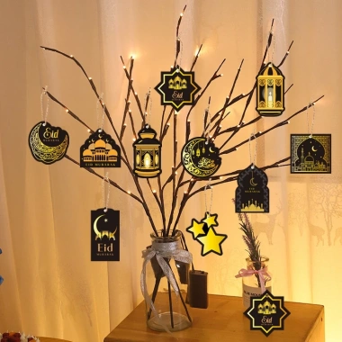 10/8 Chiếc Cây Cảnh Hari Raya Mini Dây Chuyền Ramadan - Trang Trí Eid Mubarak Nhà Cửa 2.026 Giá Ưu Đãi 46.200₫ 8