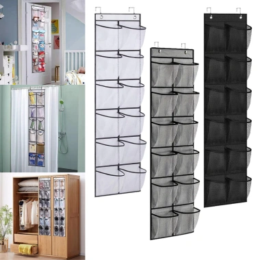 12 Túi Treo Tường Đa Năng Vải Trong Suốt – Tổ Chức Giày, Đồ Lặt Vặt, Quần Áo, Giá Để Đồ – Giá chỉ 94.929₫