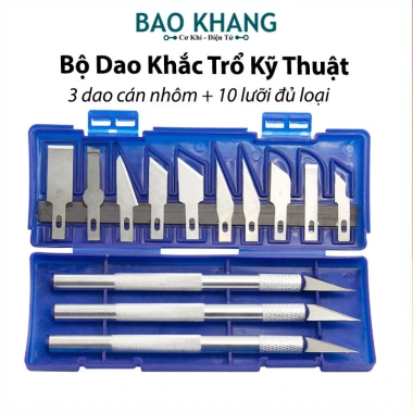 13 dao cắt chính xác đa năng, dao cạo và bộ chạm khắc thủ công, chỉ 39.000đ