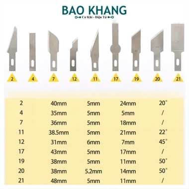 13 dao cắt chính xác đa năng, dao cạo và bộ chạm khắc thủ công, chỉ 39.000đ
