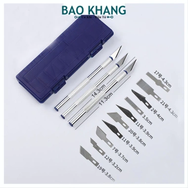 13 dao cắt chính xác đa năng, dao cạo và bộ chạm khắc thủ công, chỉ 39.000đ