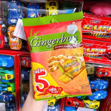 144GAM Kẹo gừng dẻo Gingerbon Indonesia ấm bụng, giảm say tàu xe, ăn vặt healthy ngon bổ rẻ - 27,734₫ 7