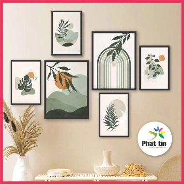16 Bộ 6 Bức Tranh Treo Tường Canvas In Phát Tín Trang Trí Phòng Khách Có Keo Dán Giá Ưu Đãi 85.800₫ 6