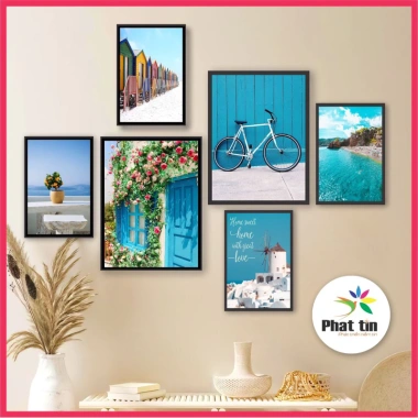 16 Bộ 6 Bức Tranh Treo Tường Canvas In Phát Tín Trang Trí Phòng Khách Có Keo Dán Giá Ưu Đãi 85.800₫ 7
