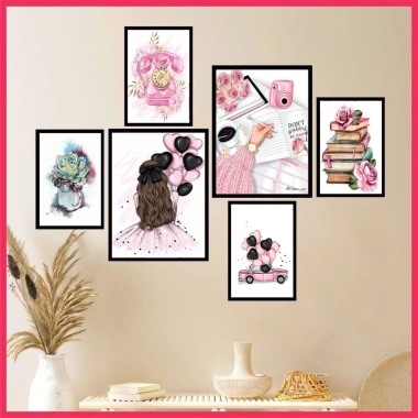 16 Bộ 6 Bức Tranh Treo Tường Canvas In Phát Tín Trang Trí Phòng Khách Có Keo Dán Giá Ưu Đãi 85.800₫ 8