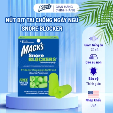2 Đôi Nút Bịt Tai Chống Ngáy Snore Blocker Mút Siêu Mềm - Ngủ Yên Từ Đêm, Giá Ưu Đãi 75.000₫