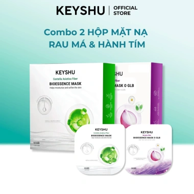2 Hộp Mặt Nạ KEYSHU Sợi Xơ Rau Má & Hành Tím Dưỡng ẩm, Làm mềm da, Ngừa lão hoá 430.000₫ 2