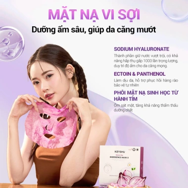 2 Hộp Mặt Nạ KEYSHU Sợi Xơ Rau Má & Hành Tím Dưỡng ẩm, Làm mềm da, Ngừa lão hoá 430.000₫ 4