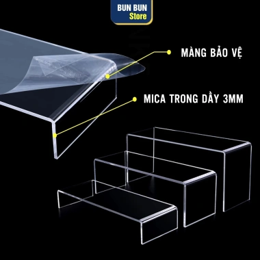 2 Kệ Mica Chữ U Trong Suốt - Trưng Bày Live Stream, Đồ Chơi, Mỹ Phẩm, Combo 2 chiếc 23.998 VNĐ 5