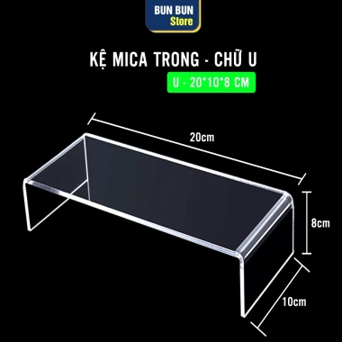 2 Kệ Mica Chữ U Trong Suốt - Trưng Bày Live Stream, Đồ Chơi, Mỹ Phẩm, Combo 2 chiếc 23.998 VNĐ 9