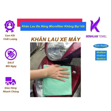 2 Khăn Lau Đa Năng Microfiber Minh Lâm – Lau Kính, Bàn, Xe Ô Tô, Không Đổ Lông 45.880₫ 4