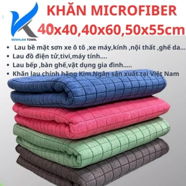 2 Khăn Lau Đa Năng Microfiber Minh Lâm – Lau Kính, Bàn, Xe Ô Tô, Không Đổ Lông 45.880₫ 9