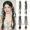 2 Tóc Giả Đuôi Ngựa Bím Xoắn Gấu Vòng Trước Tự Nhiên - Giá 78.000đ