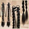 2 Tóc Giả Đuôi Ngựa Bím Xoắn Gấu Vòng Trước Tự Nhiên - Giá 78.000đ 2