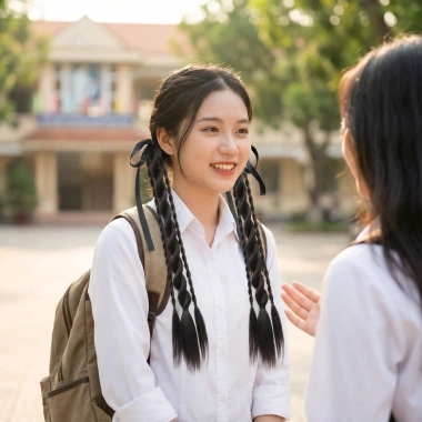 2 Tóc Giả Đuôi Ngựa Bím Xoắn Gấu Vòng Trước Tự Nhiên - Giá 78.000đ